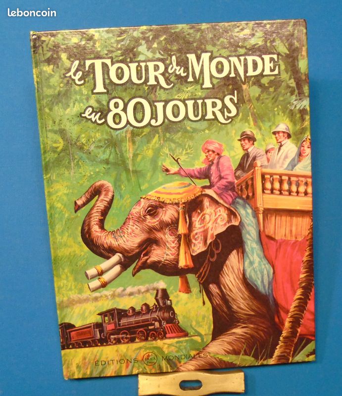 LIVRE - Jules Verne Le tour du monde en 80 jours - Giu-Pin - Del Duca (image 1)