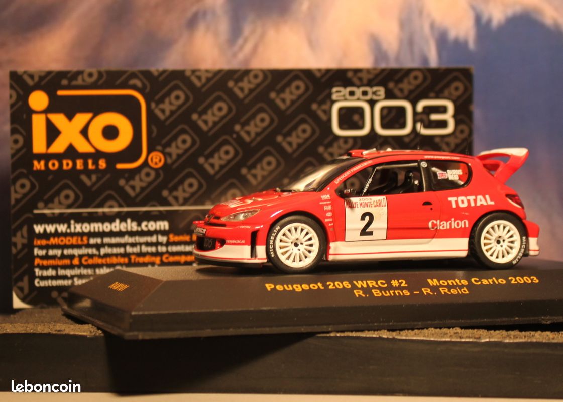 30.06.26....... Peugeot 206 WRC M.C. 2003 1/43 IXO réf. RAM 101 (image 6)