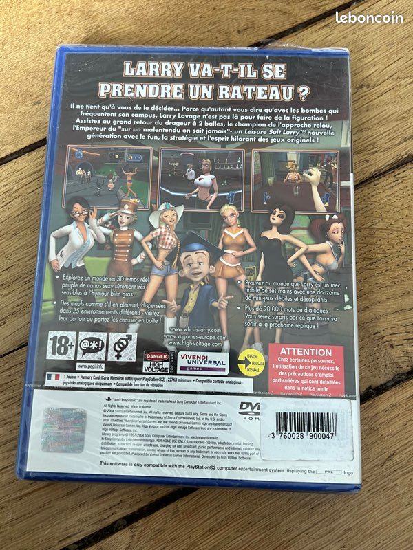 Leisure Suit Larry - PS2 - Neuf sous blister - VF (image 2)