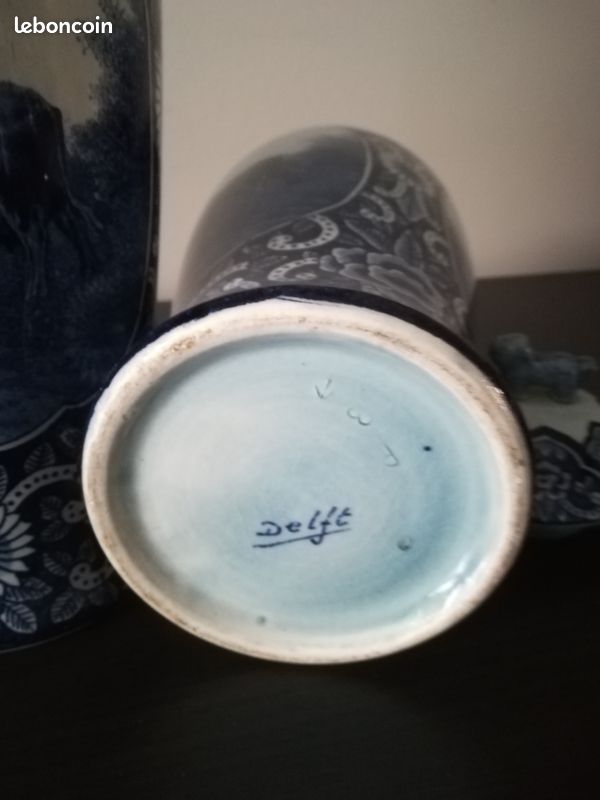 2 Vases DELFT XIX ème siècle (image 3)