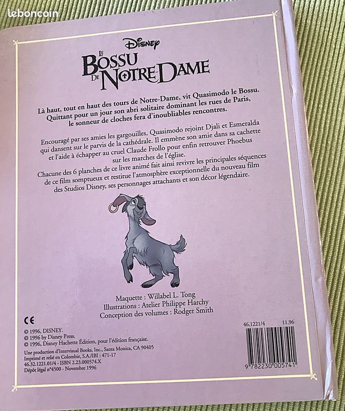 Le bossu de Notre -Dame, livre animé Disney/Hachette (image 2)