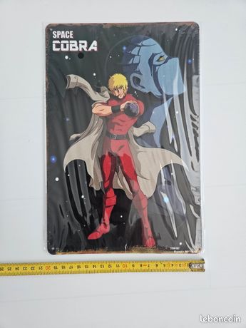 Plaque Métal Vintage Cobra – Manga Dessin Animé – 30x20 Cm – Neuve
