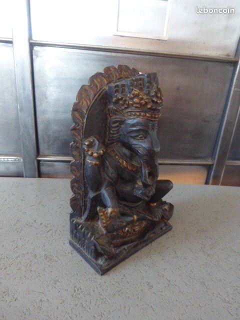 ✨Sculpture Sacrée du Seigneur Ganesha – Artisanat d'Art Népalais 🇳🇵 (image 2)