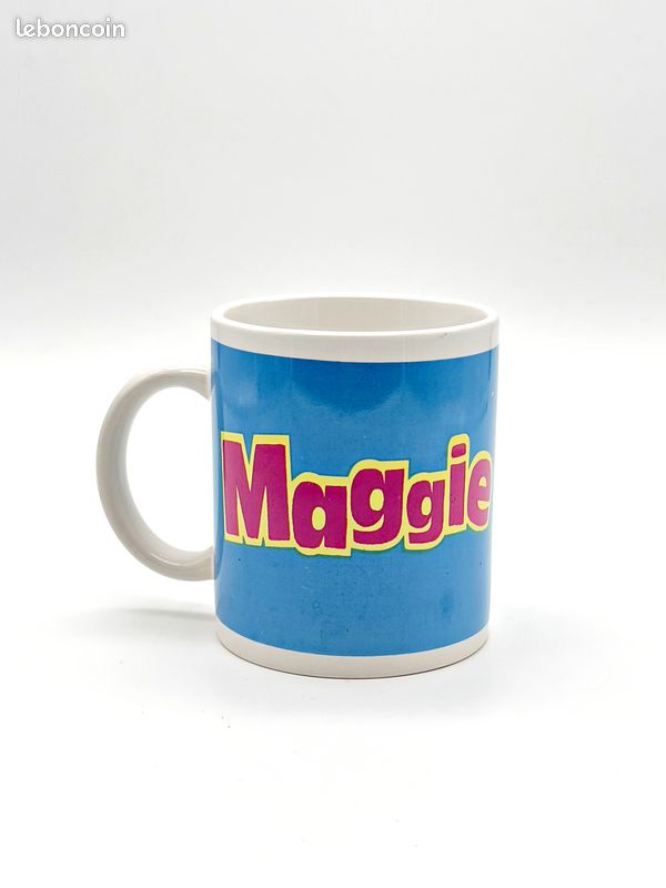 Mug Vintage Maggie Simpsons édition Quick 1998 - Céramique Bleue, Occasion Très Bon état