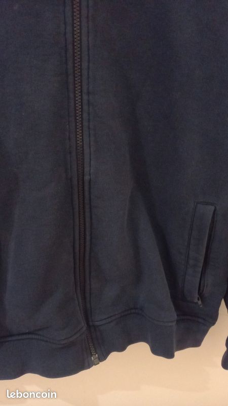 Sweat-shirt Lacoste Homme Taille L Excellent état portée deux fois seulement capuche bleue marine (image 9)