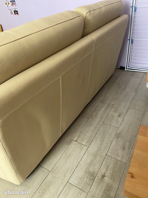 Canapé pur cuir (image 1)
