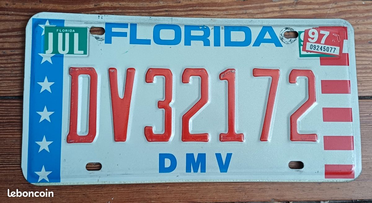 Plaque d'immatriculation et plaque d'art lamantin Florida