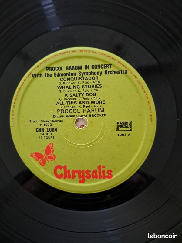 Album PROCOL HARUM "Live" (image 3)