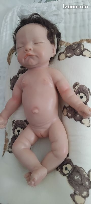 Bébé reborn en silicone platine corps entier 12 pouces
