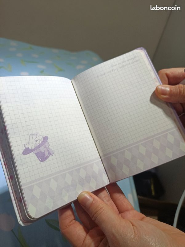 Carnet de notes Kawaii mignon avec motif imprimé en style dessin animé, idéal pour les étudiants et comme journal de planification (image 4)