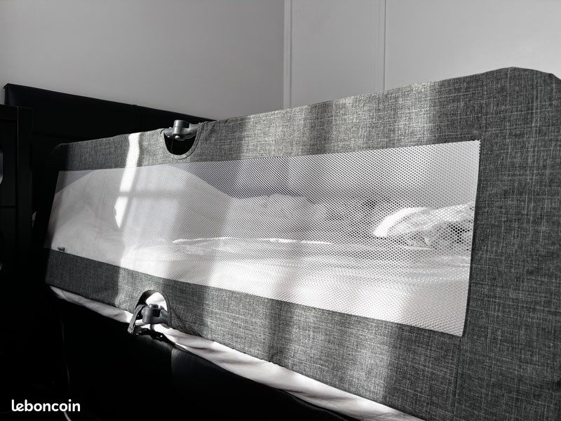 Barrière De Lit Enfant Hauck Sleep N Safe Plus XL - 150x50cm - Protection Anti-Chute Gris
