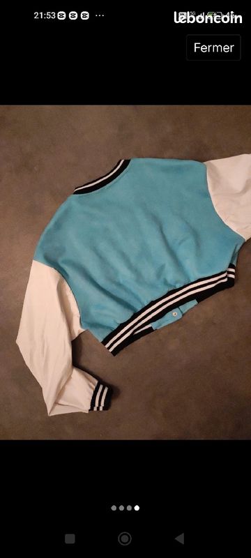Veste bombers légère turquoise tU (image 4)