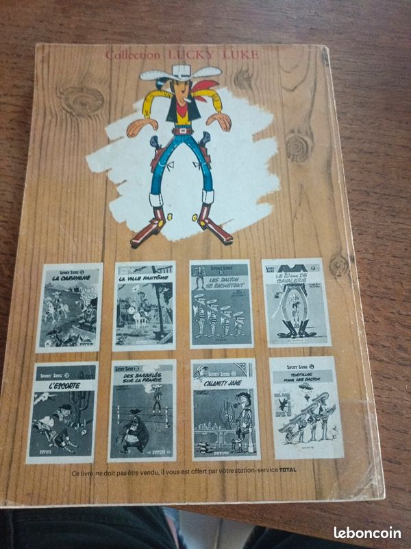 BD lucky Luke dupuis offert par total 1972 les collines noires (image 2)