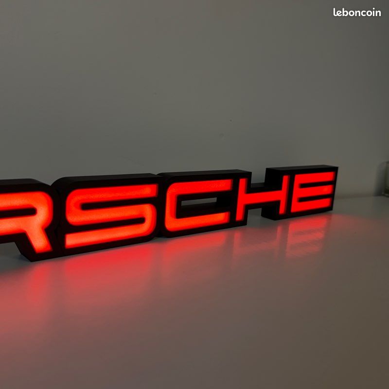 LAMPE DE CHEVET NOIR ET ROUGE PORSCHE - eBay