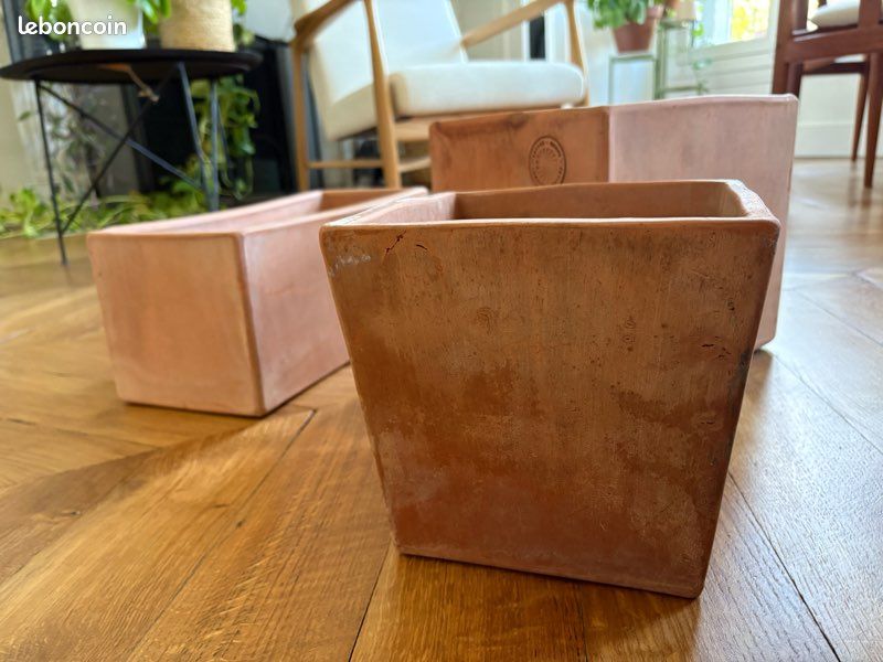 Lot de 3 pots de fleurs en terre cuite (image 15)