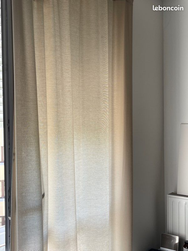 Rideau beige (image 1)