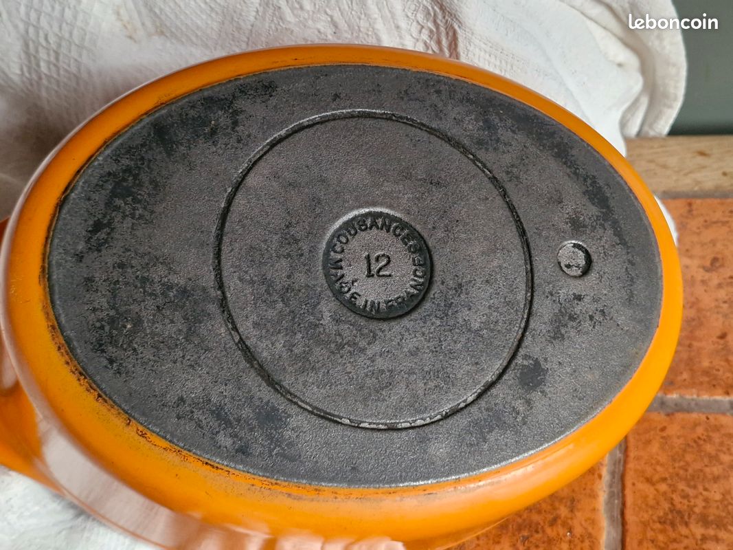 Cocotte Ovale Cousances DOUFEU – Orange, 28x22 Cm, Pour Gaz, Occasion