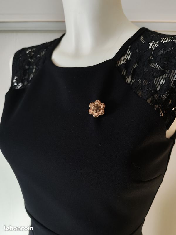 Broche Bombée Fleurs Vintage - Bijou Ancien - Occasion