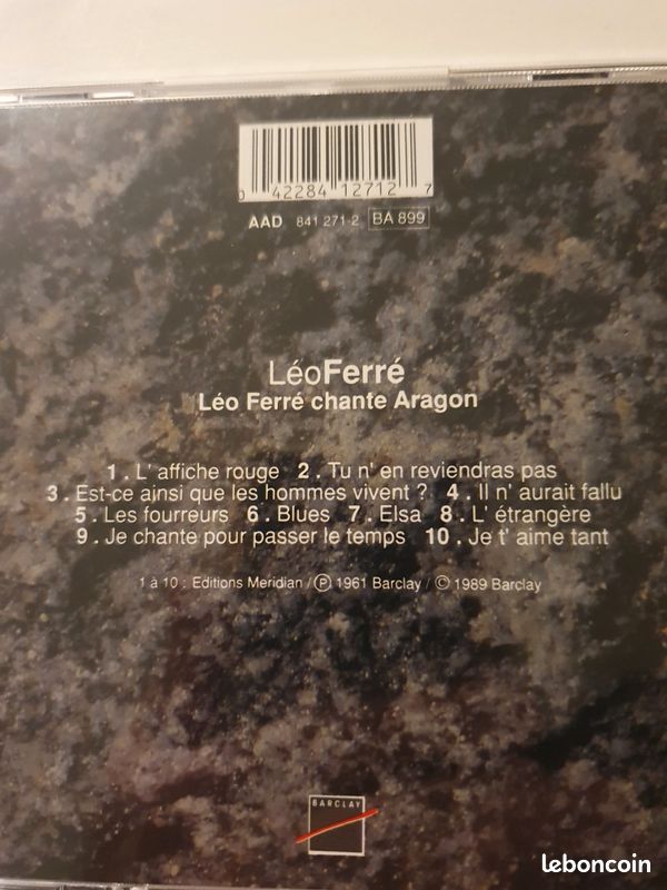 Coffret de 3 CD de Léo Ferré neufs dans boîte d'origine (image 8)