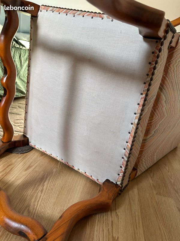 Lot de 2 fauteuils style Napoléon 3 (image 6)