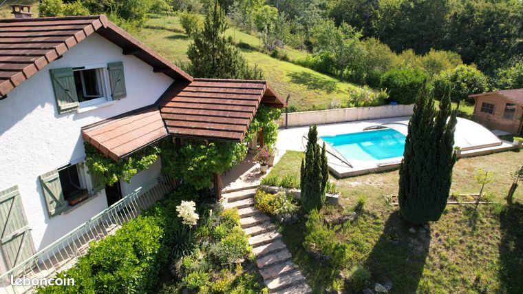 Vente | Maison T6 | 6p | 4ch | 112 m² | Chazey-Bons | Expo Sud | Terrasse · Balcon · Jardin · Piscine