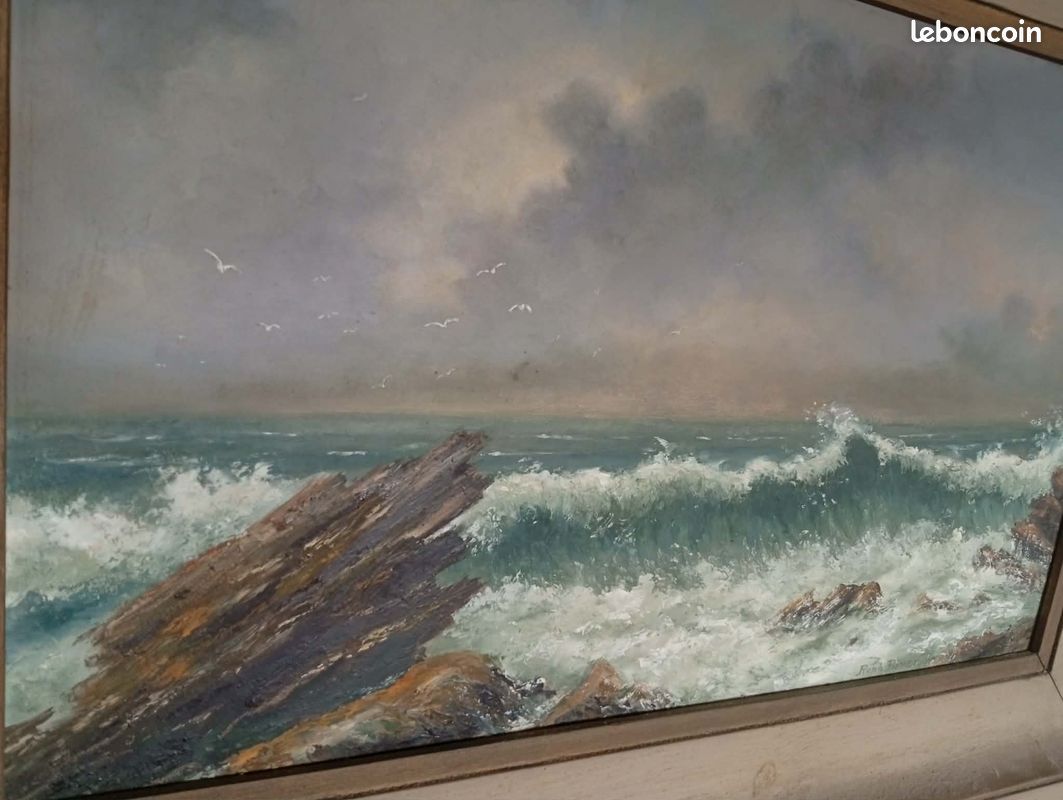 Tableau marin signé Raphael Binet 1959 (image 3)