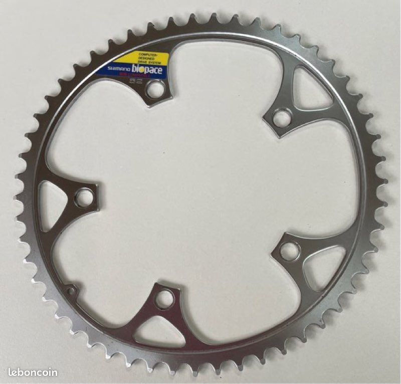SHIMANO 52d Plateau Biopace-SIS Acier 130mm NOS