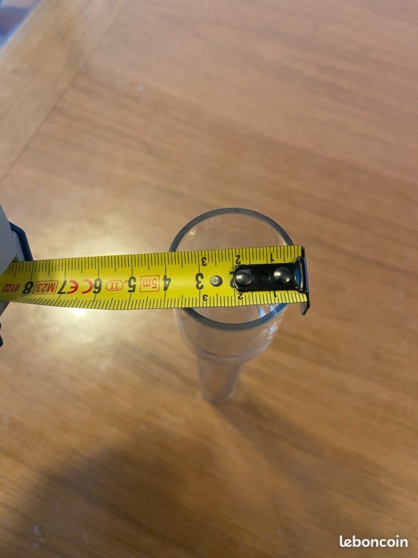 Tube cheminée en verre pour lampe à pétrole, diamètre 40 mm. 25cm hauteur (image 3)