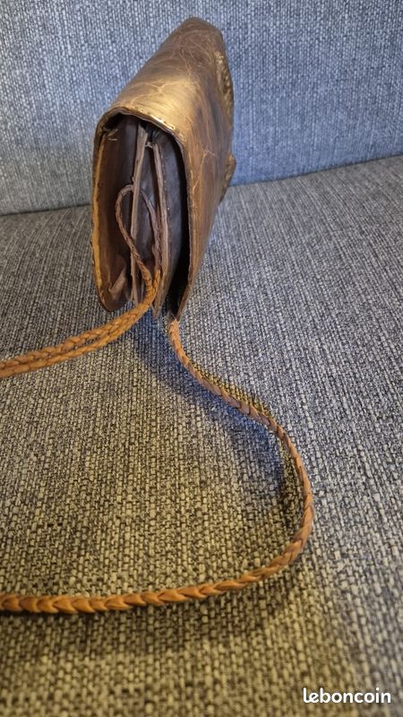 Sac à main en crocodile vintage - Intérieur tout cuir - Parfait état - Accessoires & Bagagerie