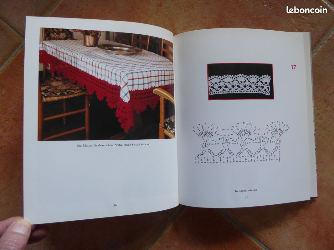 Livre Alte Häkelspitzen - Dentelle au crochet - 1982 - bel ensemble de modèles (image 12)