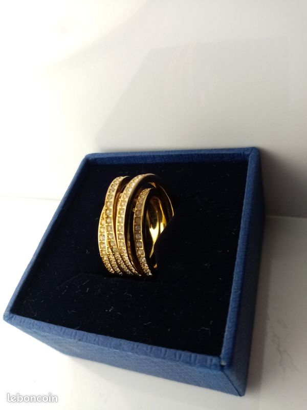 Bague Swarovski vitrine spiral : ring s 52 originale (image 2)