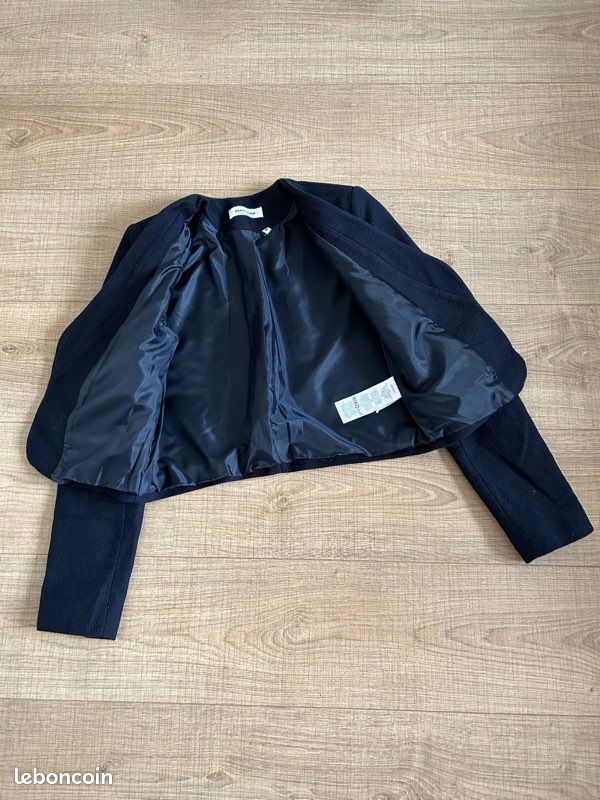Blazer court bleu marine Naf Naf taille 40 jamais porté (image 9)