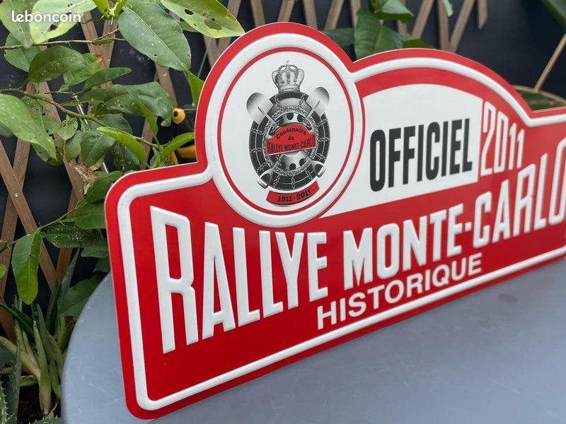 trophée plaque émaillée 2012 Rallye MONTE-CARLO