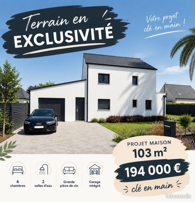 Maison 102 m² · à Le Guerno · 102 m² · 275 673 €