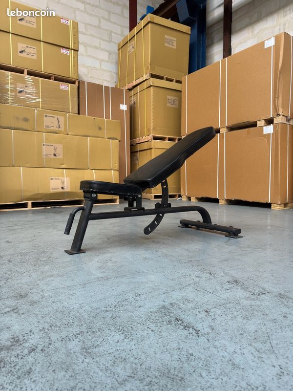 Adjustable Bench occasion machine musculation libre banc ajustable multi positions angles professionnel idéal haltères noir (image 1)