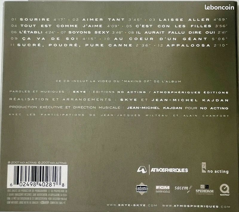 CD - Skye - Appaloosa (image 2)