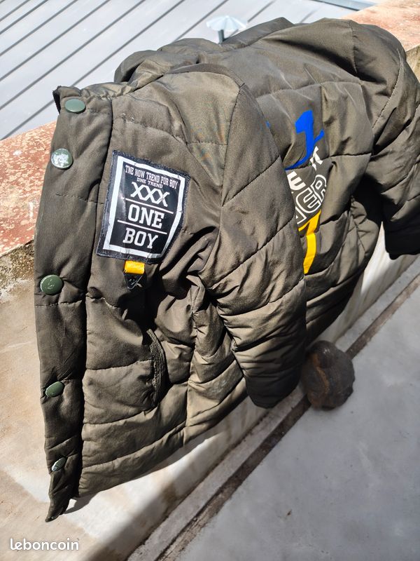 Blouson cuir et toile pour adulte et ado (image 2)