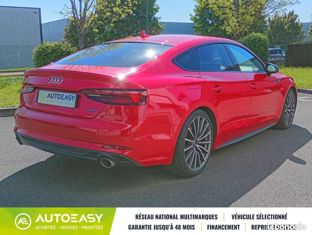 Audi A5 SPORTBACK Quattro S-Line 2.0 TFSI - 252 ch - S-Tronic + Attelage Électrique (image 2)