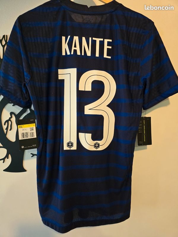 Flocage Officiel France - Kanté 2020 - Maillot Away Junior - Bleu - ENFANT