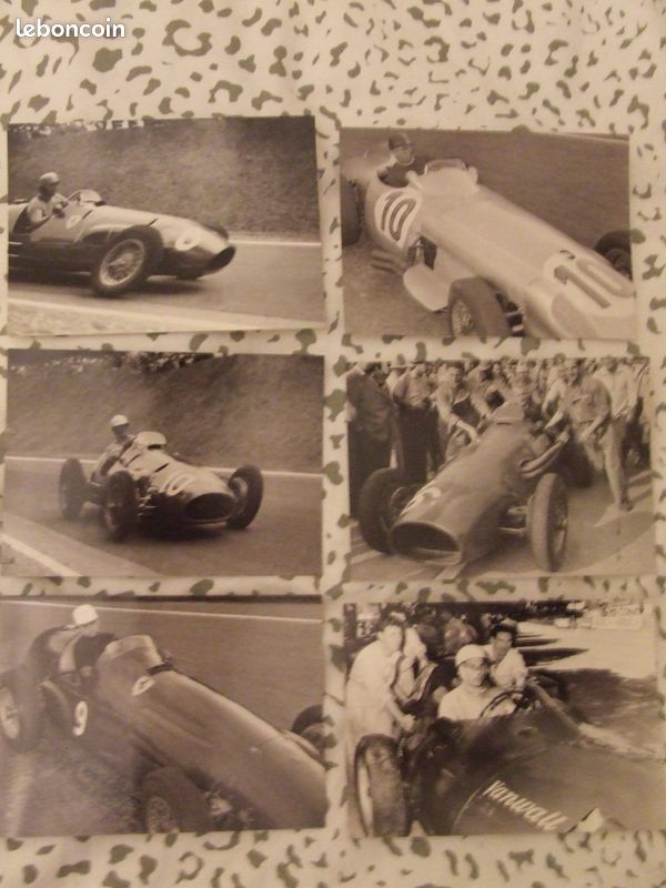 LOT PHOTO F1 ANNéES 50 / TRINTIGNANT / ROUEN / FRANCORCHAMPS / REIMS (image 1)