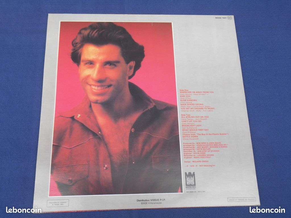 Vinyle " John Travolta " (image 2)