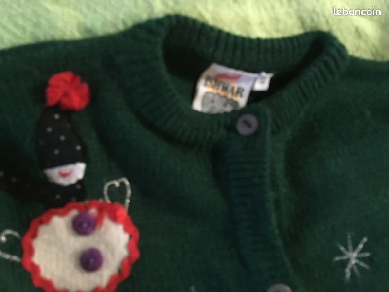 Gilet brodé très doux little ishwar 10/12 ans - vérifiez avec mes mesures - neuf (image 4)