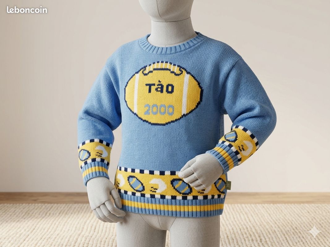 Pull en maille texturée à col ras-du-cou | Jaune | Tommy Hilfiger