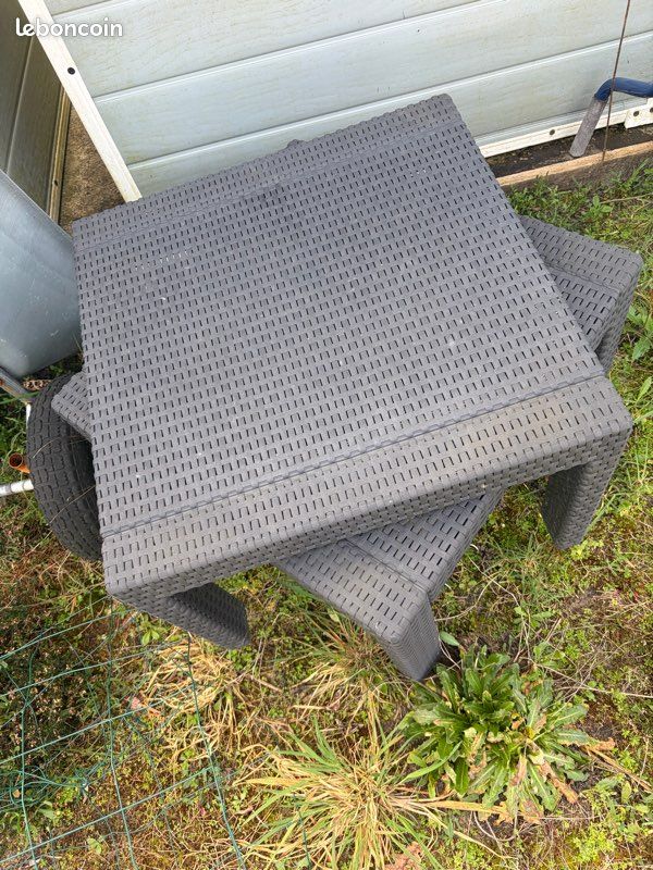 Lot deux petite tables extérieur (image 2)