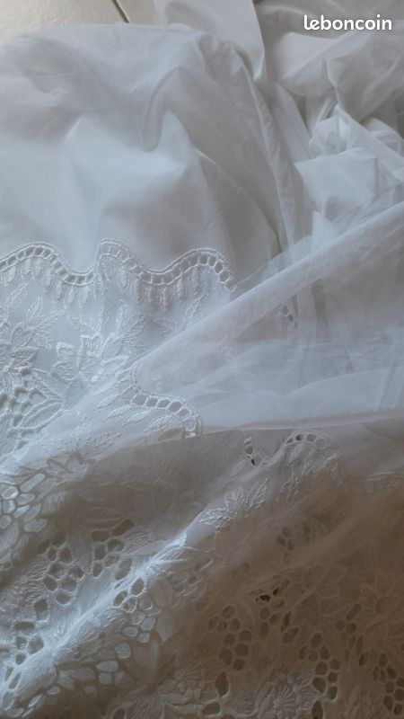 Yulakes Rouleau De Ruban Dentelle Florale Perlée Extensible - Idéal Mariage, Couture Et Décoration - 7 Cm Large X 9,1 M
