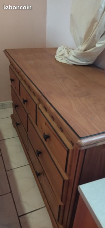 Chambre complète en bois massif belle finition (image 11)