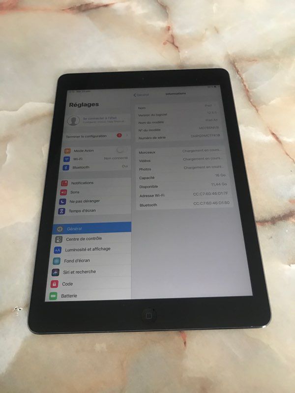 ORDI./TABLETTES: Apple iPad Mini Blanc 16 Go Wifi - D'occasion Comme Neuf
