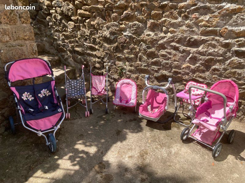Poussette Poupon Avec Canopée – Pliable Et Transportable, Pour Filles Et Garçons (modèles Au Choix)