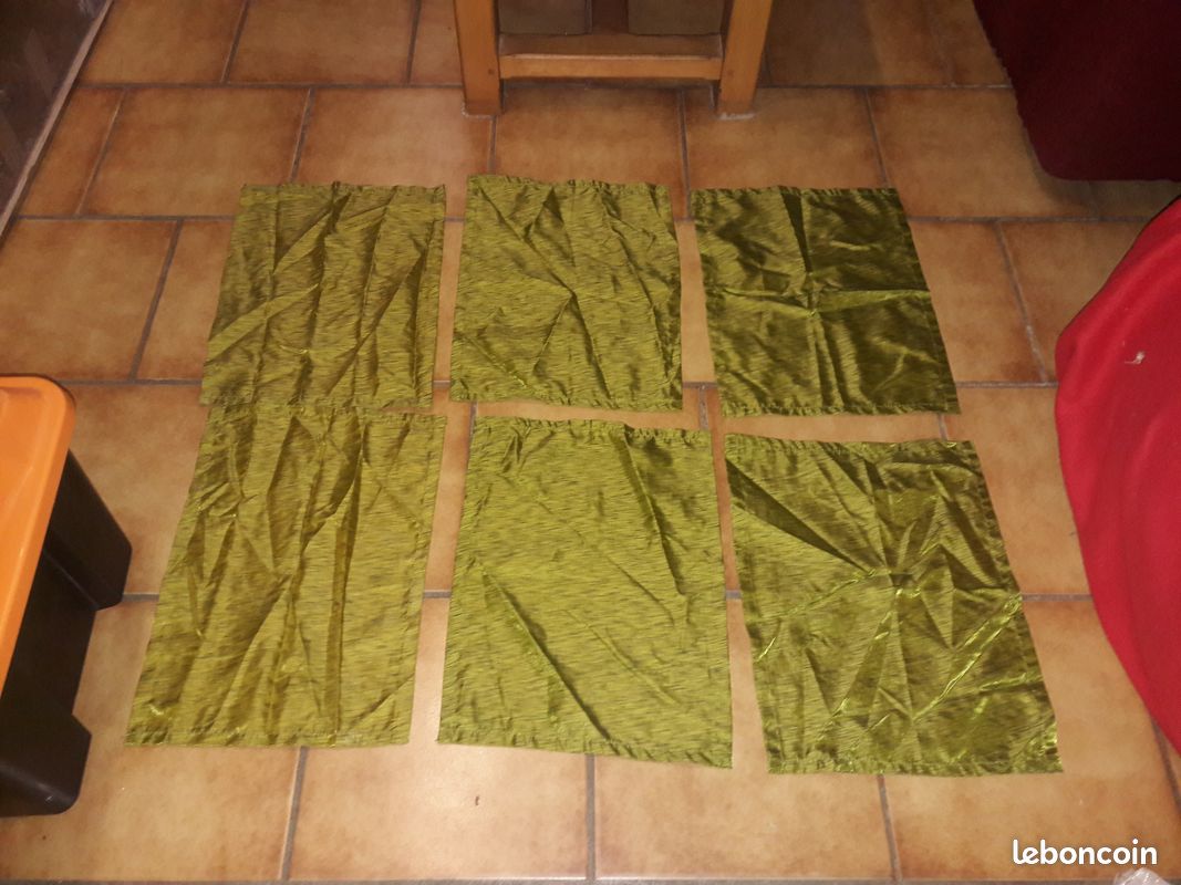 Lot nappe serviette napperon set de table porte serviette baguette couvert+ donne (image 3)