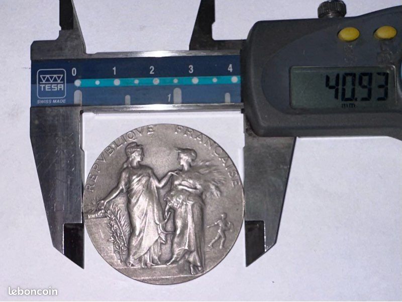 Médaille En Argent – Ministère De L'Agriculture – Pièce De Collection